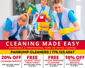 Cleaning company graphic design