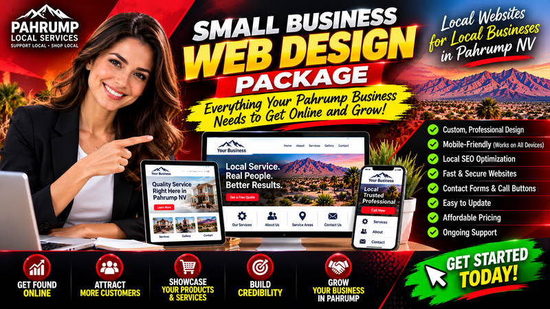 Pahrump Small Business Web Design Package