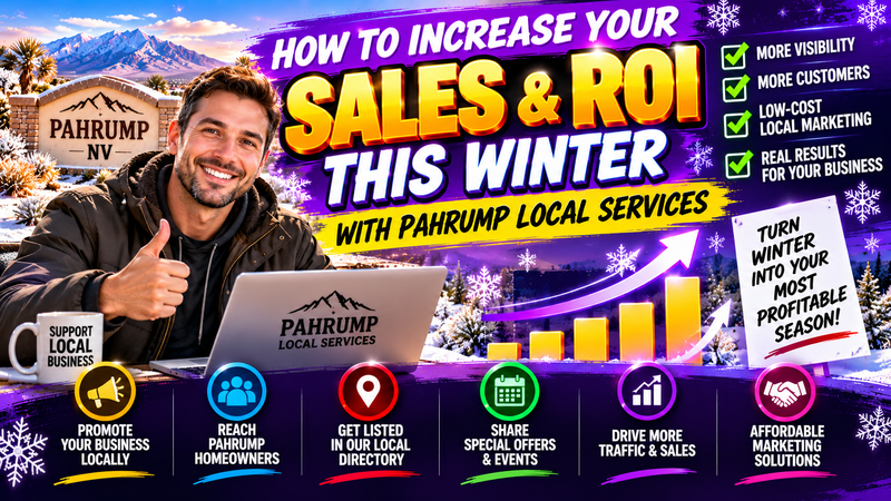how to increase your Sales and ROI this Winter with PAhrump Local Services