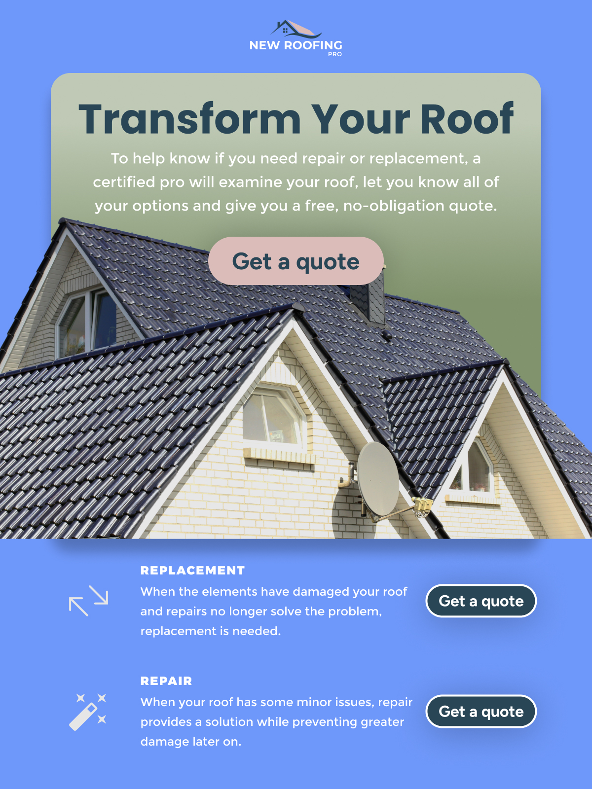 New Roofing PRO – Estimates from Local Experts